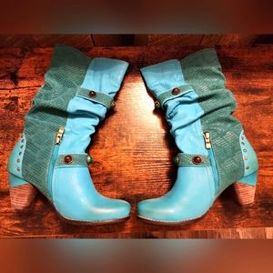 Tortoise Promenade Genuine Leather Boots